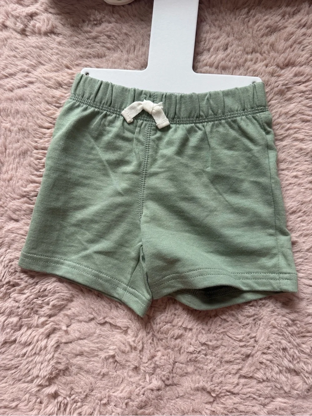 Carter's Alligator Print Henley Tee with Green Shorts